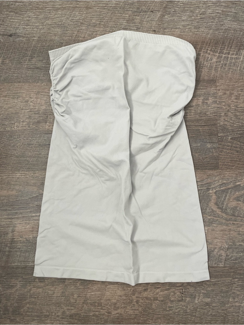 S - Bebe cinched strapless top